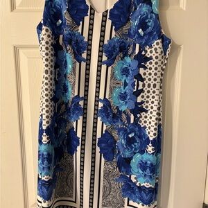 INC International Concepts Blue Sheath Mini Dress XL